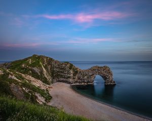 Preview wallpaper coast, sea, rock, arch, landscape