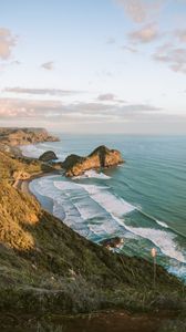 Preview wallpaper coast, sea, rocks, landscape