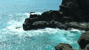 Preview wallpaper coast, sea, rocks, nature