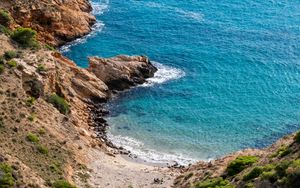 Preview wallpaper coast, sea, rocks, stones, nature