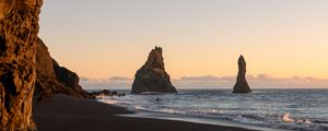 Preview wallpaper coast, sea, rocks, landscape, nature