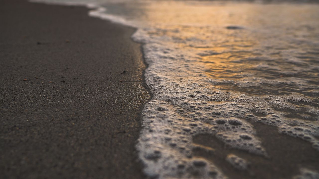 Wallpaper coast, sea, sand, water, surf