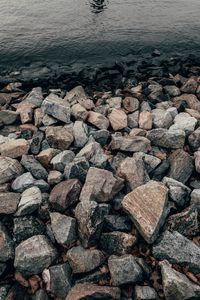 Preview wallpaper coast, sea, stones, stony