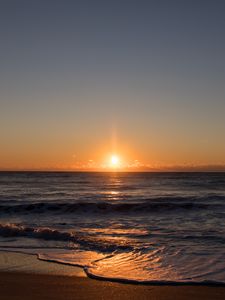 Preview wallpaper coast, sea, sunrise, nature