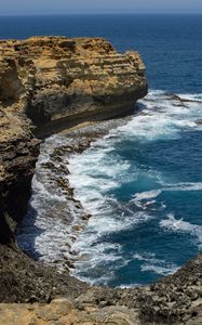 Preview wallpaper coast, sea, surf, rocks, stones