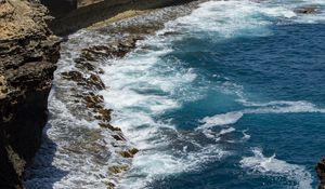 Preview wallpaper coast, sea, surf, rocks, stones