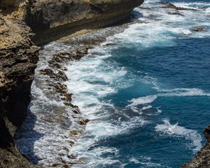 Preview wallpaper coast, sea, surf, rocks, stones