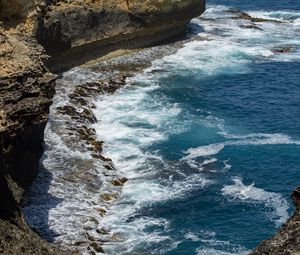 Preview wallpaper coast, sea, surf, rocks, stones