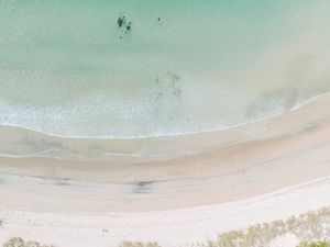 Preview wallpaper coast, sea, surf, aerial view, beach