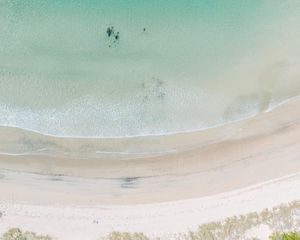 Preview wallpaper coast, sea, surf, aerial view, beach