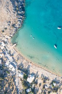 Preview wallpaper coast, sea, water, island, aerial view