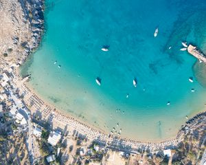 Preview wallpaper coast, sea, water, island, aerial view