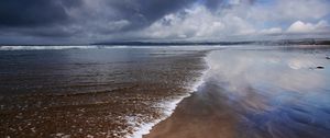 Preview wallpaper coast, sea, wave, foam, landscape