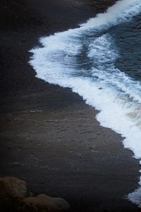 Preview wallpaper coast, sea, wave, sand, nature