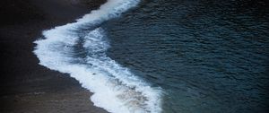 Preview wallpaper coast, sea, wave, sand, nature