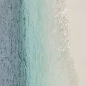 Preview wallpaper coast, sea, waves, nature, minimalism