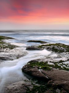 Preview wallpaper coast, sea, waves, nature