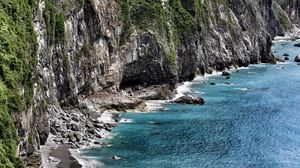 Preview wallpaper coast, sea, waves, rocks
