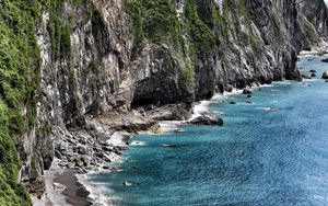Preview wallpaper coast, sea, waves, rocks