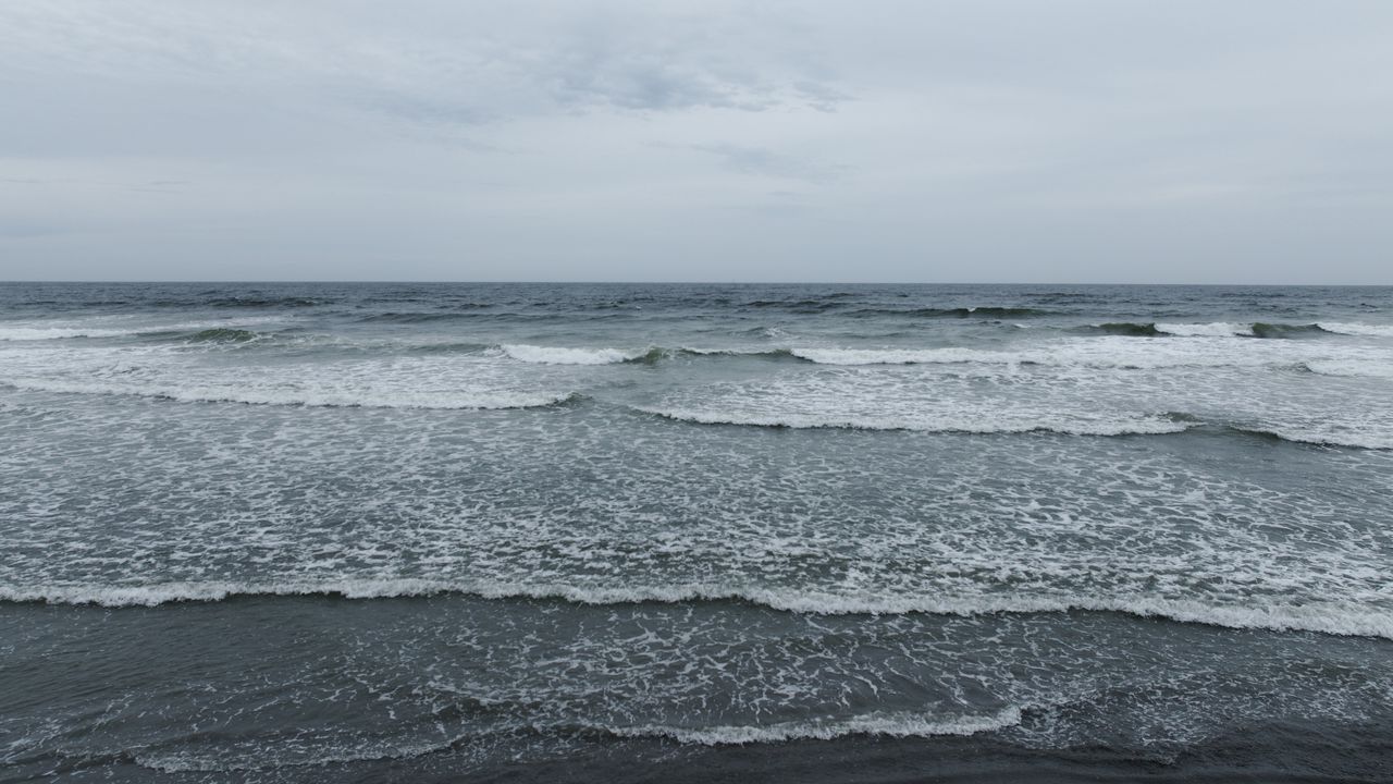 Wallpaper coast, sea, waves, foam, nature