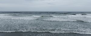 Preview wallpaper coast, sea, waves, foam, nature