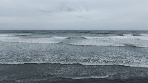 Preview wallpaper coast, sea, waves, foam, nature