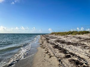 Preview wallpaper coast, sea, waves, landscape, clouds