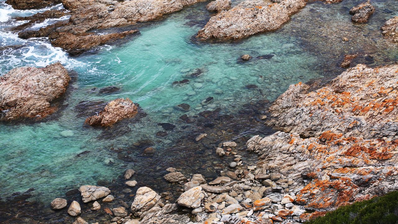 Wallpaper coast, stones, sea, water, nature