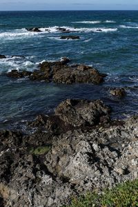 Preview wallpaper coast, stones, sea, landscape, nature