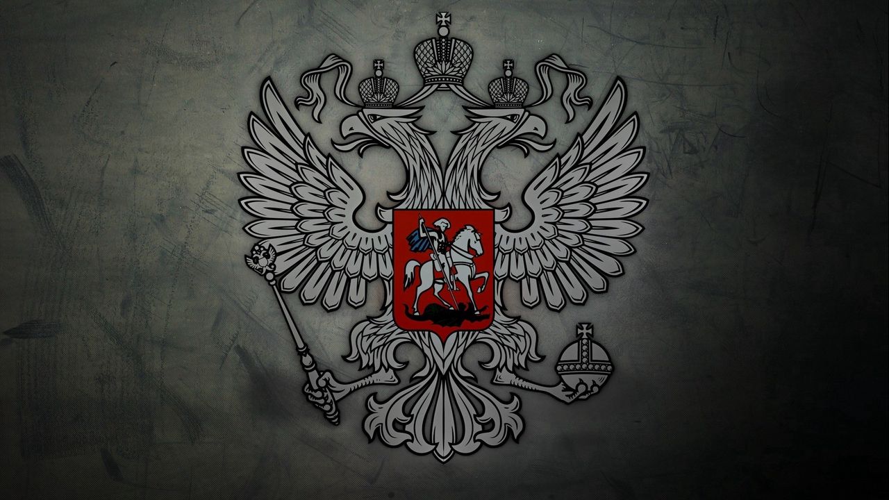 Wallpaper coat of arms, russia, eagle, symbols
