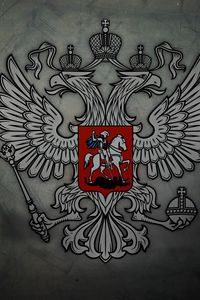 Preview wallpaper coat of arms, russia, eagle, symbols
