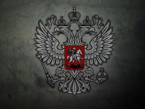 Preview wallpaper coat of arms, russia, eagle, symbols