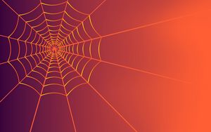 Preview wallpaper cobweb, art, lines, plexus