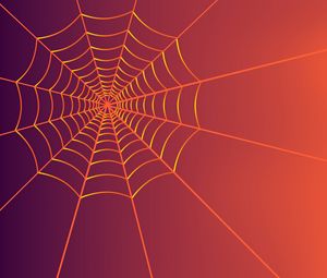 Preview wallpaper cobweb, art, lines, plexus