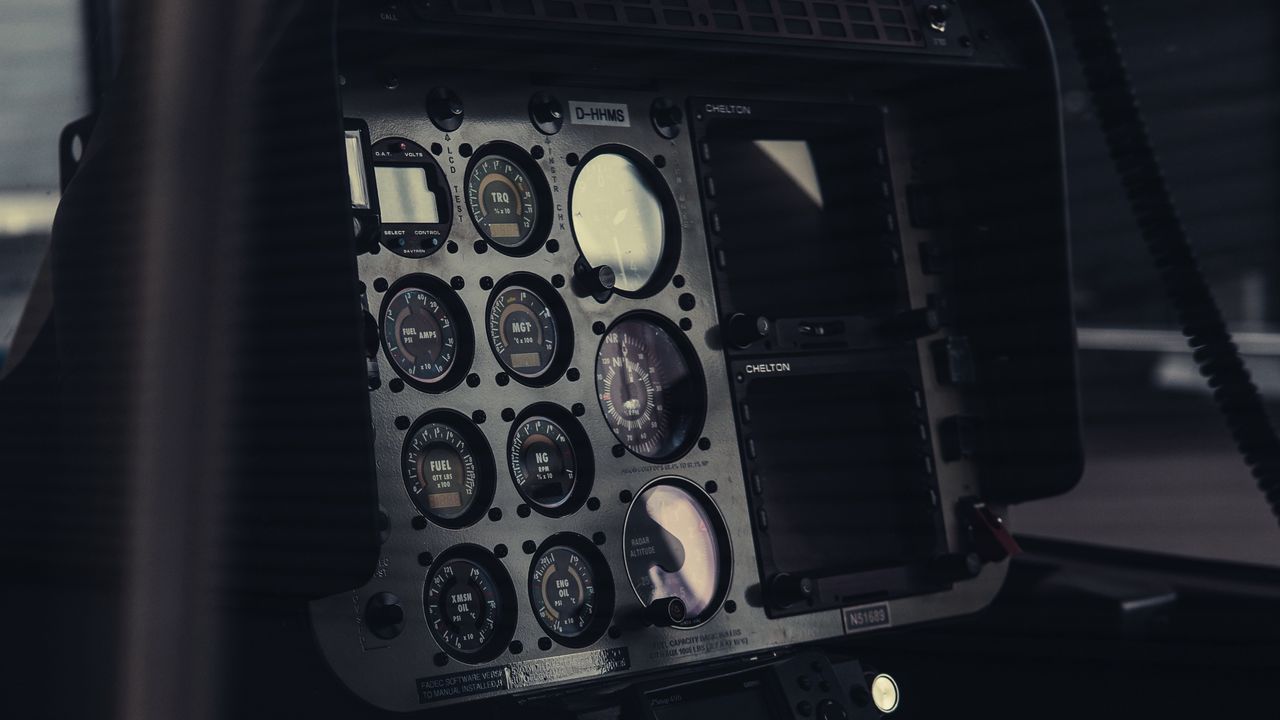 Wallpaper cockpit, instrumentation, control, equipment