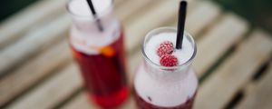 Preview wallpaper cocktail, drink, pitcher, raspberry, berries