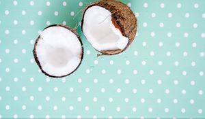 Preview wallpaper coconut, nut, exotic, dots, pattern