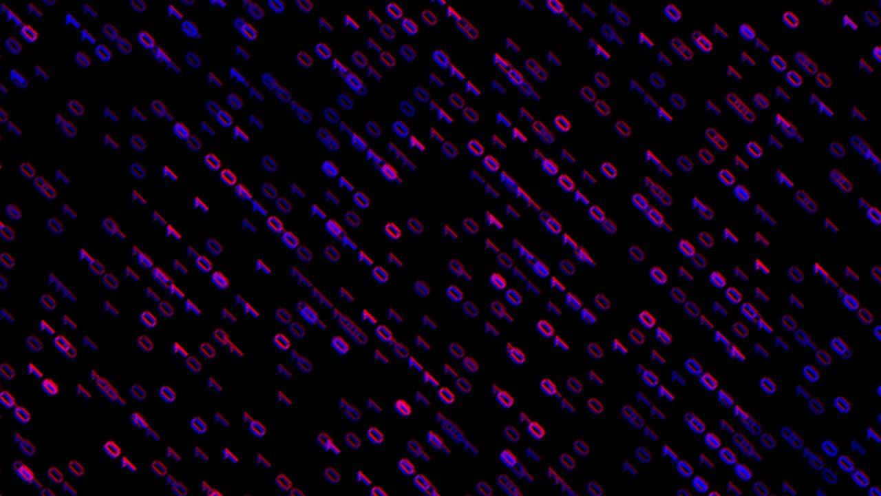 Wallpaper code, binary code, glow, pattern