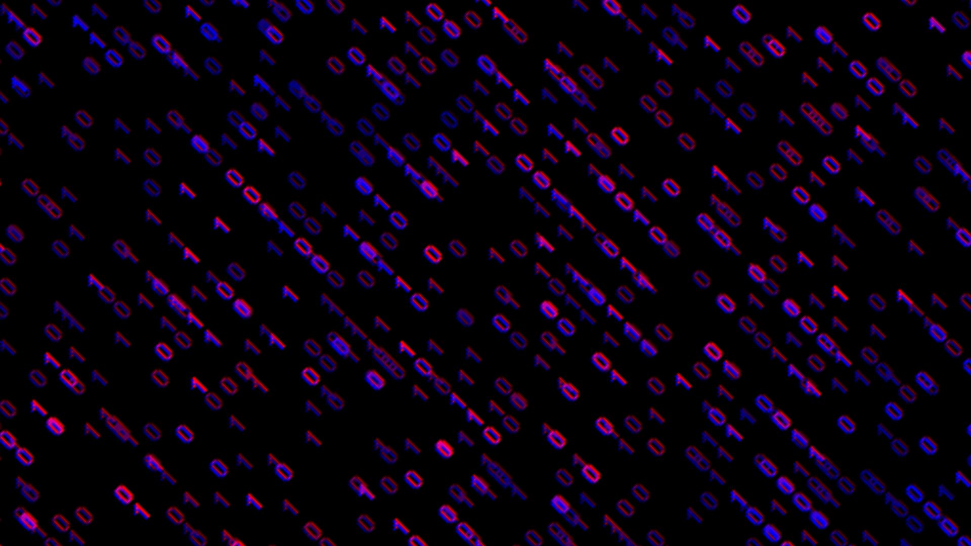 Download wallpaper 1920x1080 code, binary code, glow, pattern full hd,  hdtv, fhd, 1080p hd background