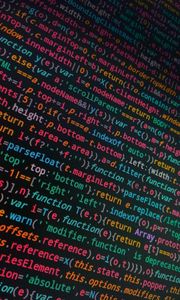 Preview wallpaper code, symbols, programming, screen, words, colorful