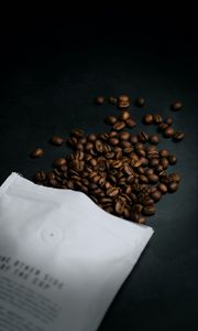 Preview wallpaper coffee bean, bean, coffee, packet
