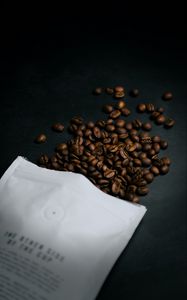 Preview wallpaper coffee bean, bean, coffee, packet