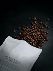 Preview wallpaper coffee bean, bean, coffee, packet