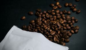 Preview wallpaper coffee bean, bean, coffee, packet