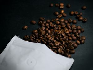 Preview wallpaper coffee bean, bean, coffee, packet