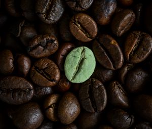 Preview wallpaper coffee beans, beans, brown, macro