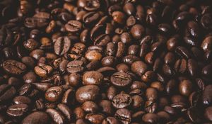 Preview wallpaper coffee beans, beans, brown, macro, coffee