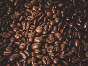 Preview wallpaper coffee beans, beans, brown, macro, coffee