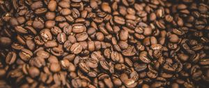 Preview wallpaper coffee beans, beans, brown, coffee, macro