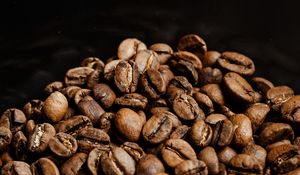 Preview wallpaper coffee beans, beans, coffee, brown, macro